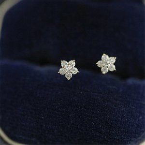 NEW S925 Sterling Silver 5 Point Star Stud Earrings (Gold or Silver)
